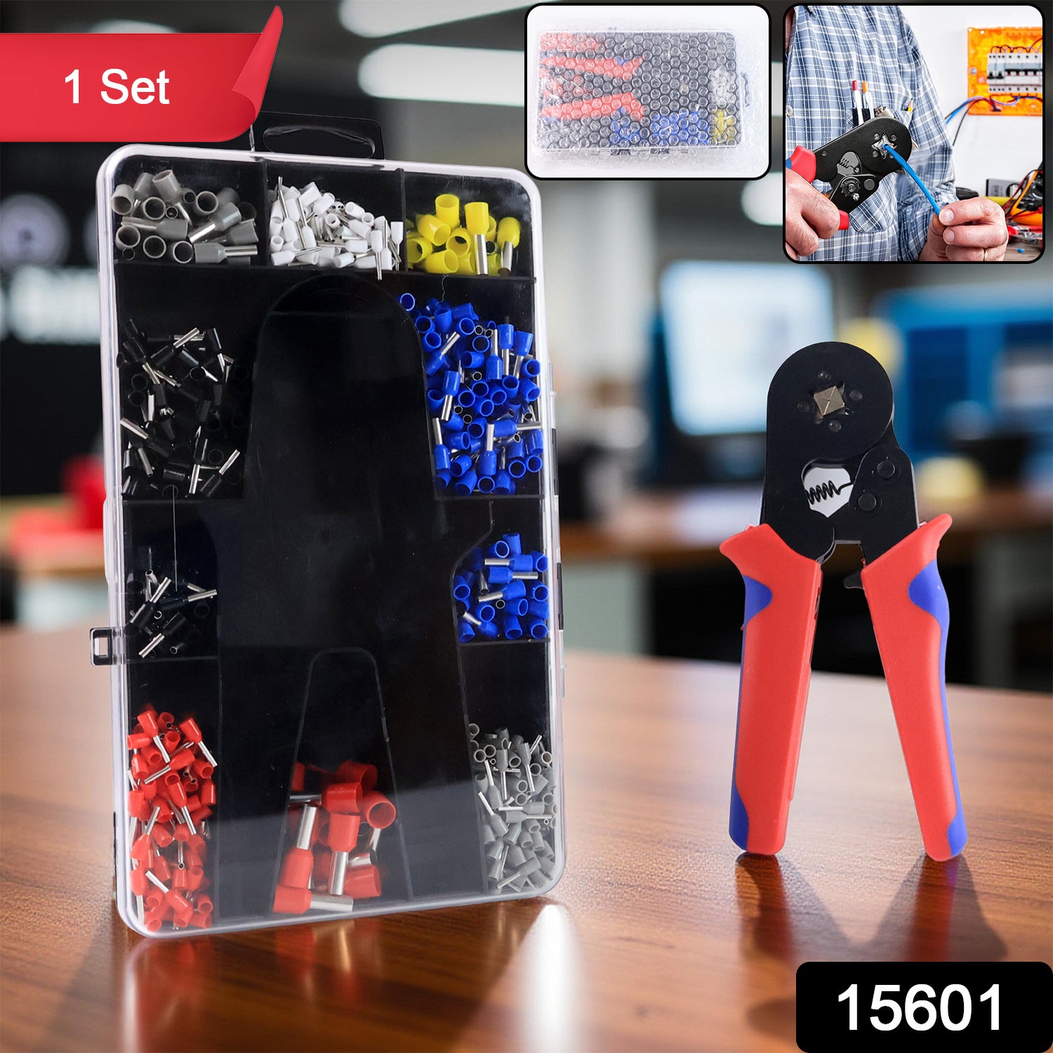 Approx 1200 Piece Ferrule Crimping Tool Kit Set Approx 1200 Piece Ferrule Crimping Tool Kit Set